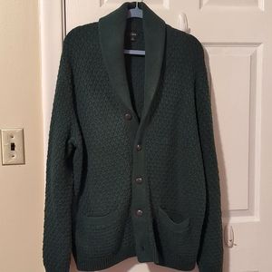 J. Crew Men's Green Cardigan